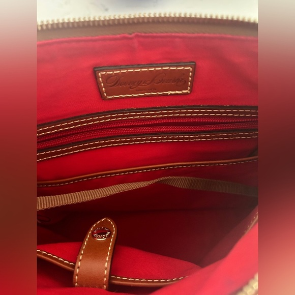 Dooney & Bourke Pebbled Leather Shoulder Bag – Pink with Brown Trim- LIKE NEW - Picture 13 of 14